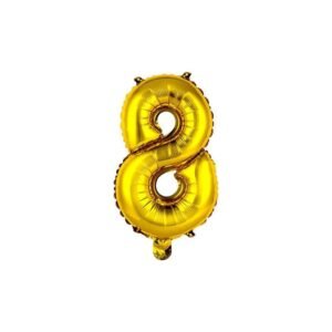 BALAO METAL N.8 75CM DOURADO