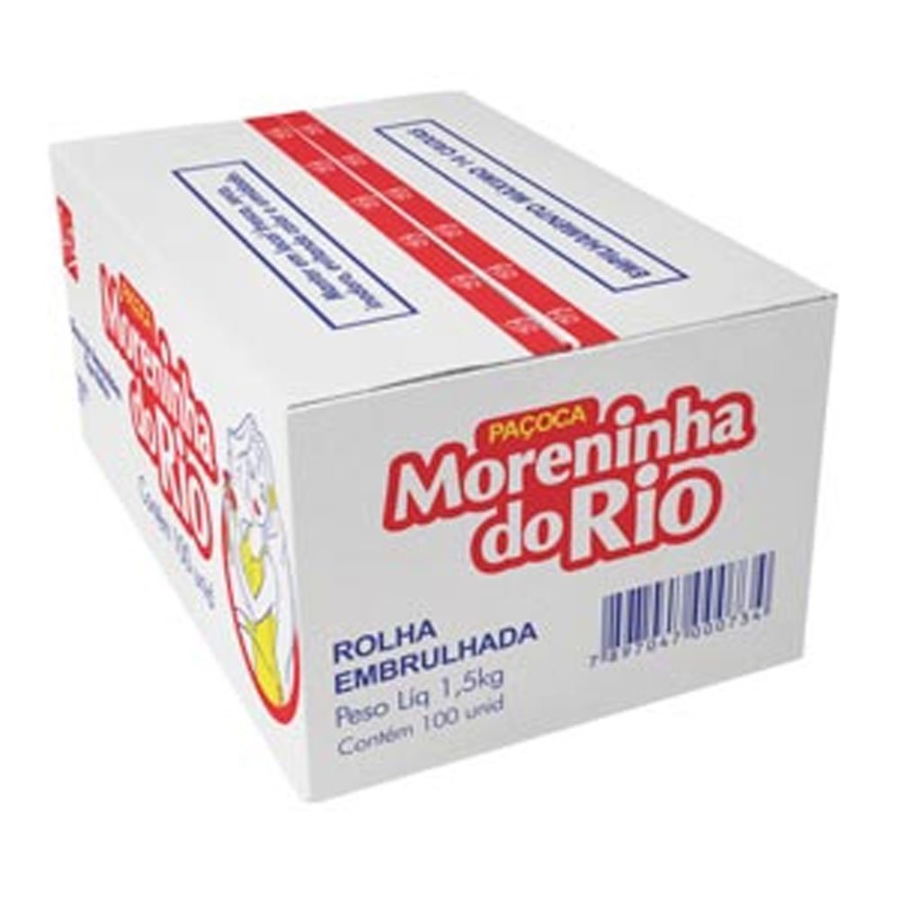 PAÇOCA ROLHA GRANEL EMBR 100UN 1,5KG RIO ALIMENTOS