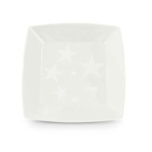 PRATO ACRILICO SQUARE GDE BRANCO 10UN PLASTILANIA