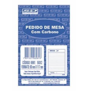 PEDIDO DE MESA C/CARBONO 50X2 6981 SAO DOMINGOS