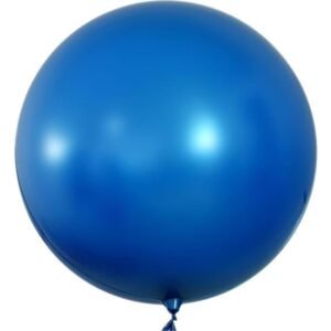 BALAO BUBBLE TRANSPARENTE AZUL 60CM MUNDO BIZARRO