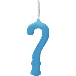 VELA PARABENS AZUL INTERROGACAO REGINA