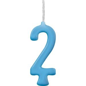 VELA PARABENS AZUL N.2 REGINA