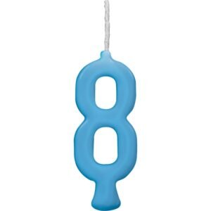 VELA PARABENS AZUL N.8 REGINA