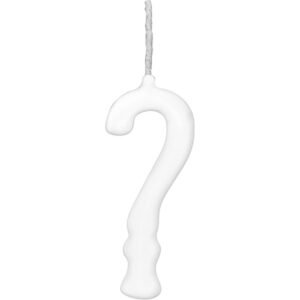 VELA PARABENS BRANCA INTERROGACAO REGINA