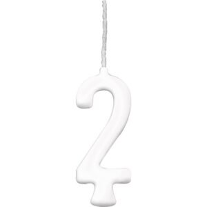 VELA PARABENS BRANCA N.2 REGINA