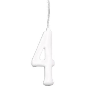 VELA PARABENS BRANCA N.4 REGINA