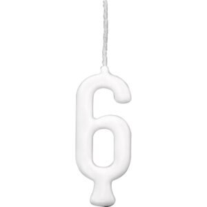 VELA PARABENS BRANCA N.6 REGINA