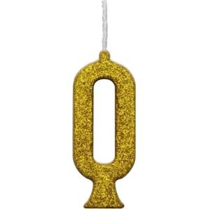 VELA PARABENS GLITTER DOURADA N.0 REGINA