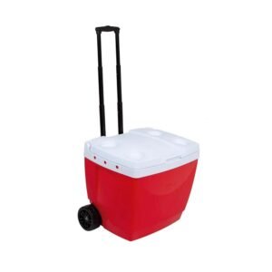 CAIXA TERMICA VERMELHA 42LT C/RODAS MOR