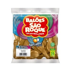 BALAO METALLIC N.5 DOURADO UN SAO ROQUE
