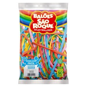 BALAO CANUDO SORTIDO 50UN SAO ROQUE