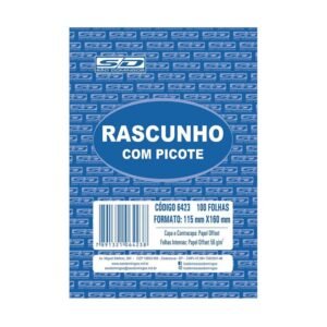 BLOCO RASCUNHO 115X160 C/PICOTE S/PAUTA 100F SAO DOMINGOS