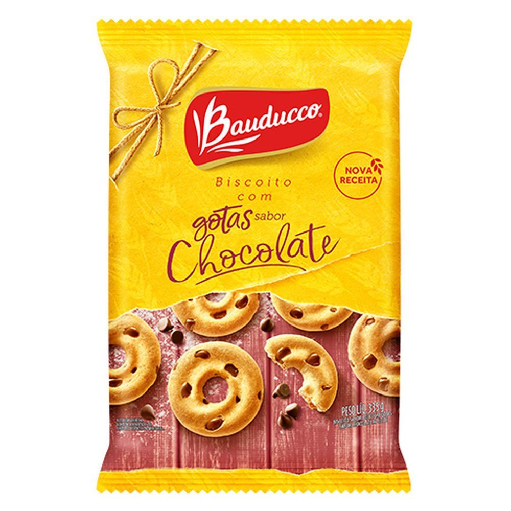 BISCOITO AMANTEIGADO GOTAS CHOC 335GR BAUDUCCO
