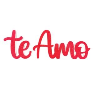 ENF LETREIRO TE AMO 29,5X15CM PIFFER