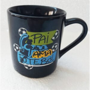 CANECA PORCELANA DECORADA 280ML