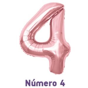 BALAO METAL N.4 ROSE GOLD 40CM MAKE+