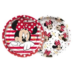 PRATO PAPEL 18CM MINNIE 12UN REGINA