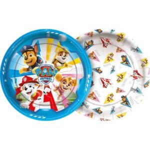 PRATO PAPEL 18CM PATRULHA CANINA 12UN REGINA