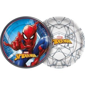 PRATO PAPEL 18CM SPIDER MAN 12UN REGINA