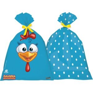 SACOLA PLASTICA GALINHA PINTADINHA 08UN FESTCOLOR