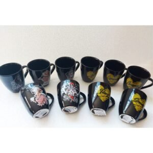 CANECA 220ML PRETA CELEBRACOES UN
