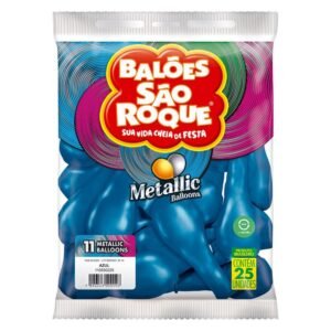 BALAO N.11 METALLIC AZUL 25UN SAO ROQUE