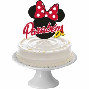 TOPO DE BOLO MINNIE MOUSE UN REGINA