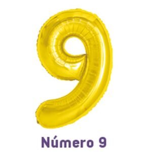 BALAO METAL N.9 DOURADO 40CM MAKE+