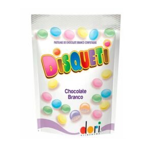 DISQUETI CHOC BRANCO POUCH 100G DORI