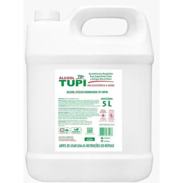ALCOOL ANTISSEPTICO 70 5LT TUPI