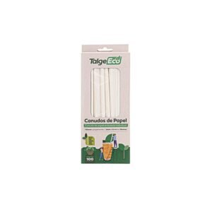 CANUDO PAPEL 19,5X6MM BRANCO 100UN TALGE