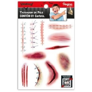 TATUAGEM DE PELE HALLOWEEN 24UN REGINA