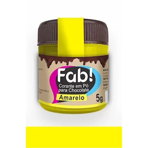 CORANTE PO P/CHOCOLATE AMARELO 5G FAB