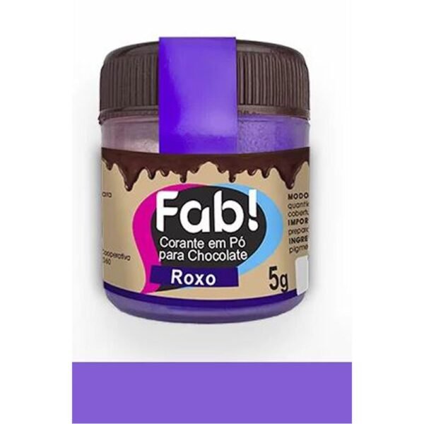 CORANTE PO P/CHOCOLATE ROXO 5G FAB