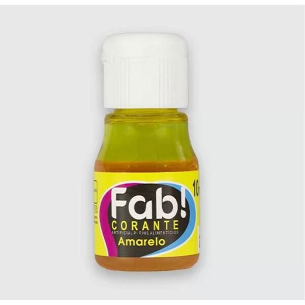 CORANTE LIQUIDO AMARELO 10ML FAB