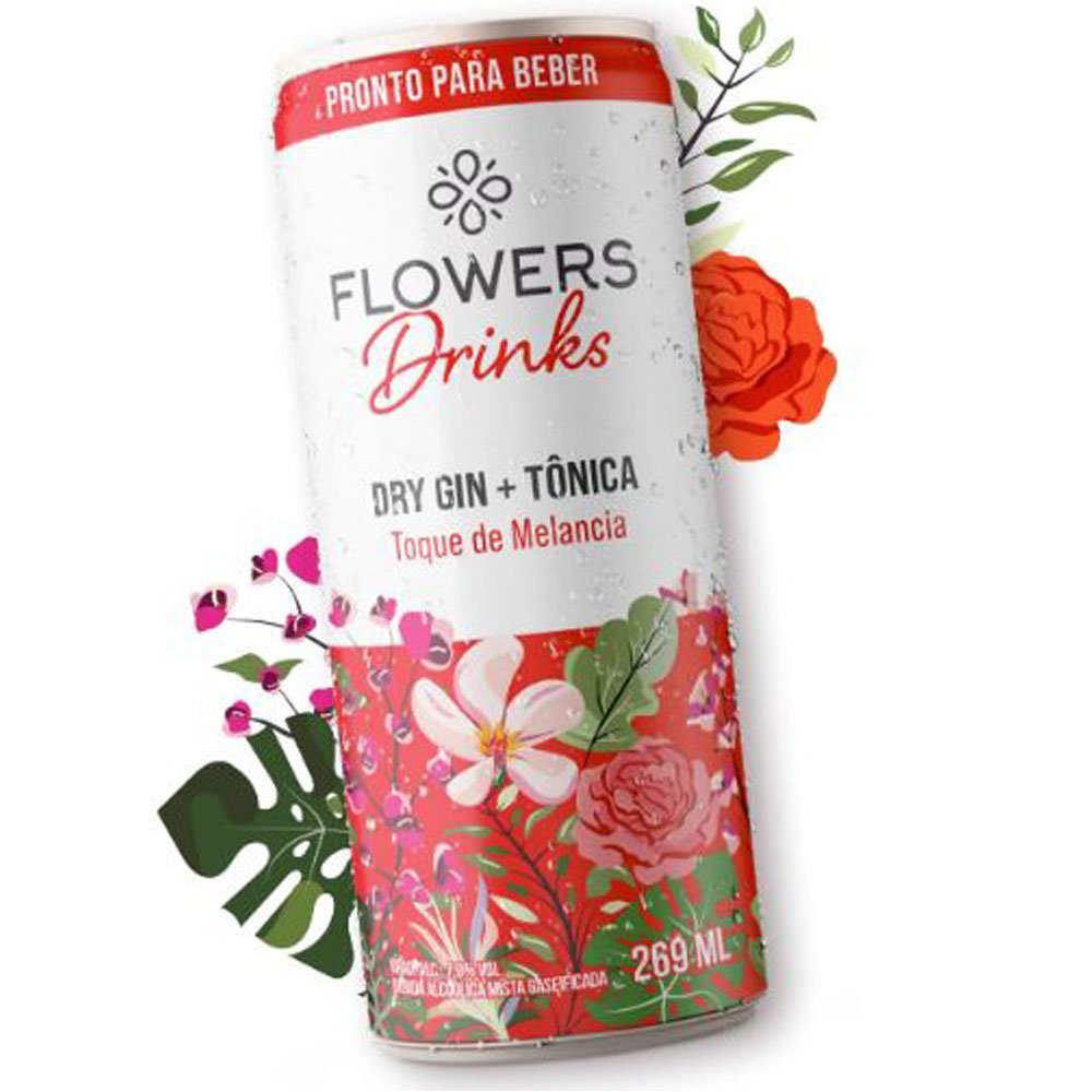 GIN TONICA TQ MELANCIA 269ML FLOWERS DRINKS