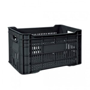 CAIXA PLASTICA PRETA 56X36X31,5CM ARQPLAST