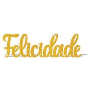 ENF FELICIDADE GLITTER DOURADO PIFFER