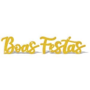 ENF BOAS FESTAS GLITTER DOURADO PIFFER