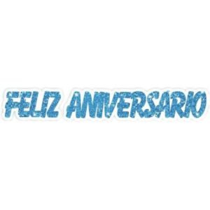 PAINEL FELIZ ANIV GLITTER AZUL CLARO PIFFER