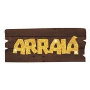 MINI PAINEL JUNINO PLACA ARRAIA PIFFER